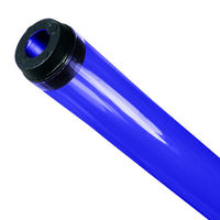 F40T12 - Blue - Fluorescent Tube Guard with End Caps - 48 in. Length - Protective Lamp Sleeve - PLAS-100235