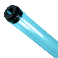 F40T12 - Light Blue - Fluorescent Tube Guard with End Caps - 48 in. Length - Protective Lamp Sleeve - PLAS-T12USABL4