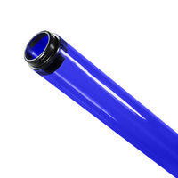 F32T8 - Royal Blue - Fluorescent Tube Guard with End Caps - 48 in. Length - Protective Lamp Sleeve - PLAS-100175