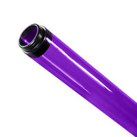 F32T8 - Purple - Fluorescent Tube Guard with End Caps - 48 in. Length - Protective Lamp Sleeve - PLAS-100177