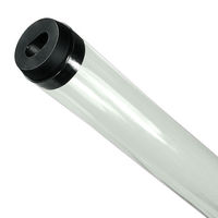 48 in. - F48T12 - Clear - UV Blocking Tube Guard with End Caps - Protects to 395 Nano-Meters - American PLAS-100470