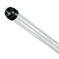 F28T5 - Clear - Fluorescent Tube Guard with End Caps - 45 in. Length - Protective Lamp Sleeve - PLAS-100101