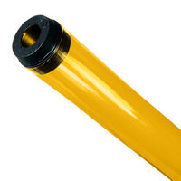 F32T8 - Yellow - Fluorescent Tube Guard with End Caps - 48 in. Length - Protective Lamp Sleeve - T8TG-SY