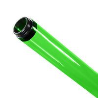 F32T8 - Green - Fluorescent Tube Guard with End Caps - 48 in. Length - Protective Lamp Sleeve - PLAS-100211