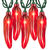(35) Bulbs - Red Chili Pepper Lights Thumbnail