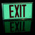 Single Face - Photoluminescent Exit Sign - Green Letters Thumbnail