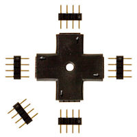 Plus Shape Connector for 12 or 24 Volt LED Tape Light - (5) 4-Pin Connectors Included - FlexTec CONNPLUS4P