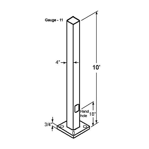 RAB PS4-11-10D2 - Drilled Steel Pole Image