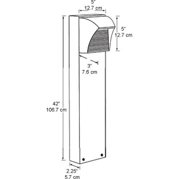 RAB BLED5-42YW - LED Bollard Light Image