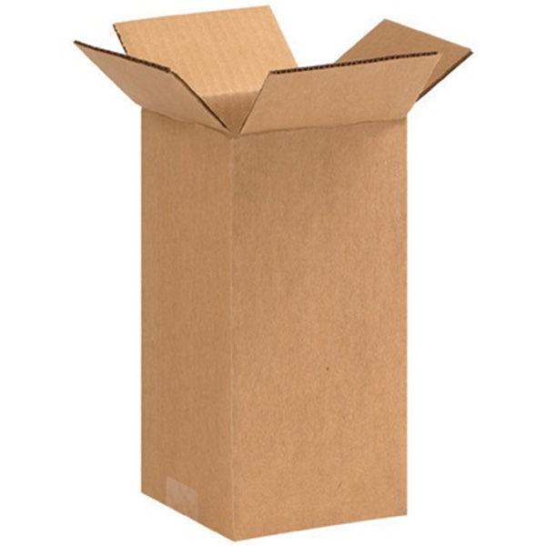 (25 Boxes) 5L x 5W x10H in. - RSC Tall Corrugated Boxes Image