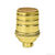 Short Medium Base Socket -  Keyless - Polished Brass Finish Thumbnail