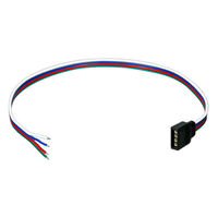 12 in. RGB Female to Male Cable Link Cable links 12 or 24 Volt RGB Controller to 12 or 24 Volt LED Tape Light - FlexTec CAPLRGB12IN2