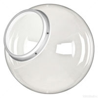 18 in. Clear Acrylic Globe - with 7.9 in. Extruded Neck Opening - American PLAS-18NC8