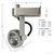 Nora NTL-207N - Gimbal Ring Low Voltage Track Fixture - Natural Metal Thumbnail