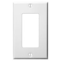 Decorator Wall Plate - White - 1 Gang - Leviton 80401NW