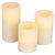 (3 Pack) - 4, 5, 6 in. ht. - 3 in. dia. - Bisque Color - LED - Flameless Wax Scented Pillar Candles Thumbnail