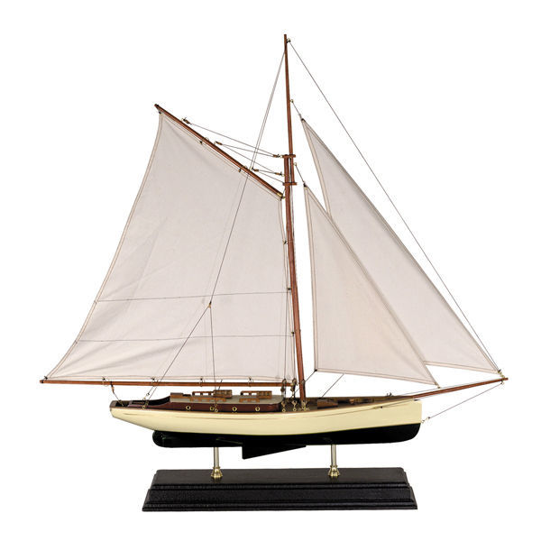 Large 1930's Classic Yacht - Handcrafted Image