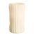 6 in. ht. - 3 in. dia. - Bisque Color - LED - Flameless Branch Carved Wax Pillar Candle Thumbnail