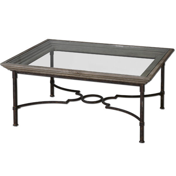 Uttermost 24291 - Glass and Fir Wood Coffee Table Image