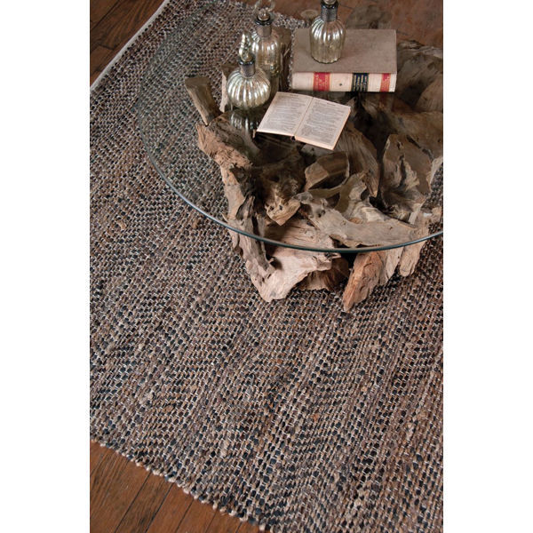 Uttermost 71001-9 - Tobais Rescued Leather and Natural Hemp Rug - 9 ft. x 12 ft. Image