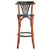 Grand Hotel Bar Stool De Luxe in Honey - Bar Stool with Back
