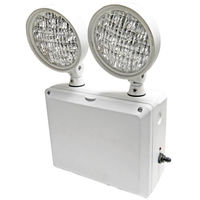 Heavy Duty Emergency Light - Wet Location - LED Lamp Heads - 90 Min. Operation - 120/277 Volt - Exitronix LEDRX-2-GR