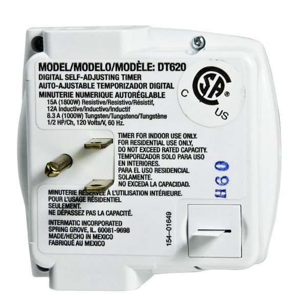 Intermatic DT620 - Heavy Duty Digital Plug-in Timer