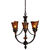 Uttermost 21226 - Amber Glass Chandelier Thumbnail