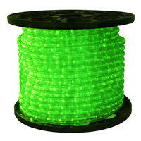 1/2 in. - LED - Green - Rope Light - 2 Wire - 120 Volt - 150 ft. Spool -  Clear Tubing with Green LEDs - Signature LED-13MM-GR-150