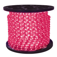 1/2 in. - LED - Pink - Rope Light - 2 Wire - 120 Volt - 150 ft. Spool - Clear Tubing with Pink LEDs - Signature LED-13MM-PI-150