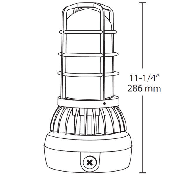 RAB VXLED13DG/UP BLU - Vapor Proof LED Beacon Image
