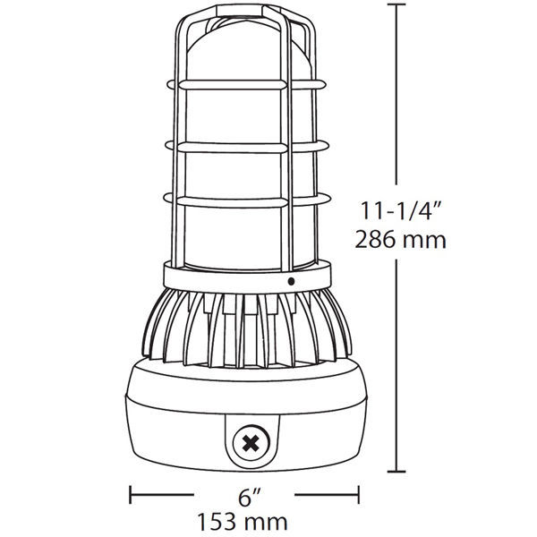RAB VXLED13DG/UP-3/4 - LED Vapor Proof Light Fixture Image