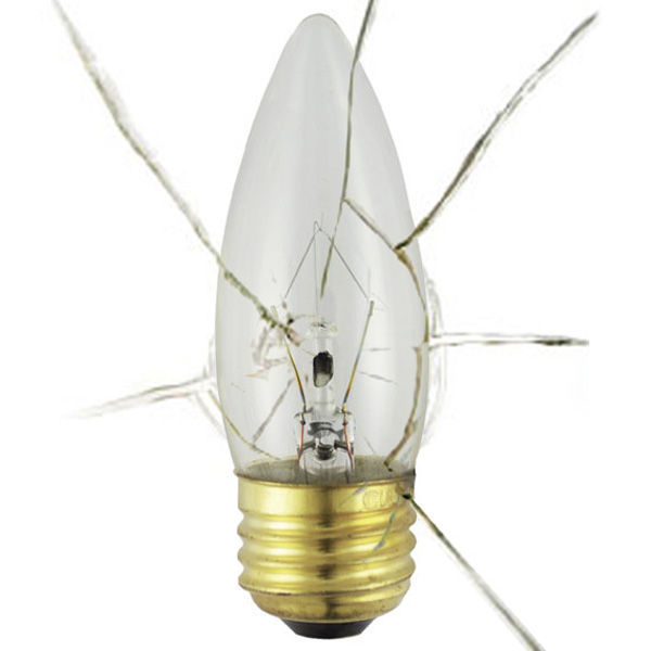 Shatter-Resistant - 60 Watt - B10 - Straight Tip Image
