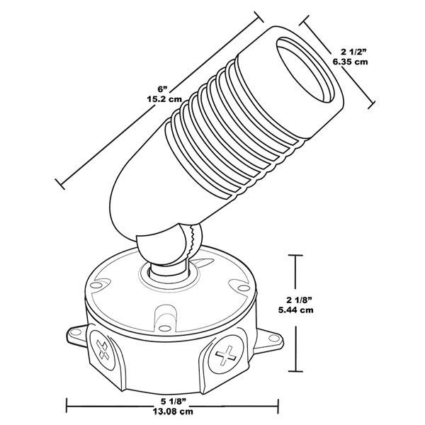 RAB LFLED5MBR - 5 Watt - LED - Marine Listed Flood Light with Junction Box Image