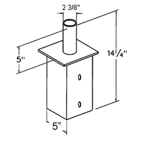 RAB BAD6 - Internal Vertical Tenon Adapter Image