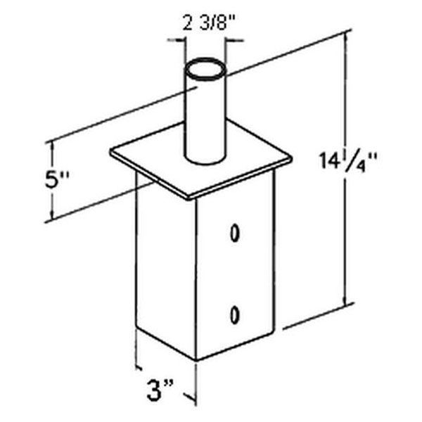 RAB BAD4 - Internal Vertical Tenon Adapter Image