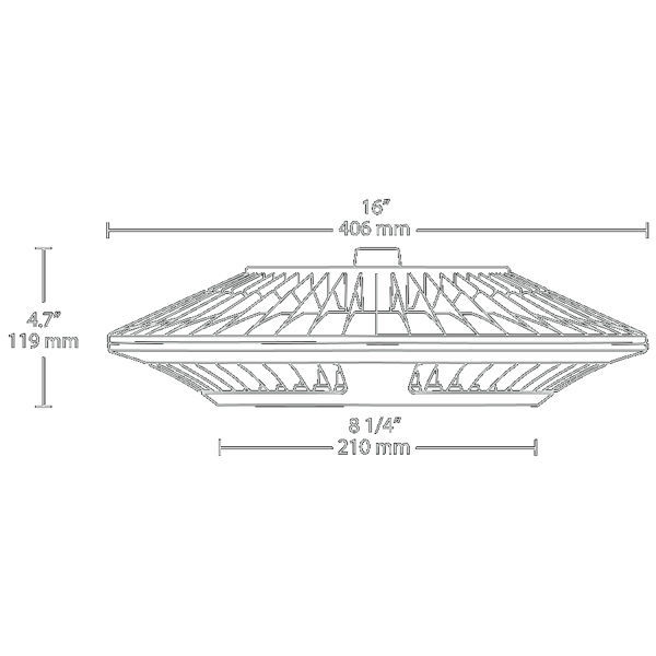 LED Pendant Light Fixture - 3485 Lumens - 52 Watt - 175W Equal Image