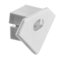 MW End Cap with Hole for 45-ALU Channel - Works with Klus Micro Switch - Klus 00031