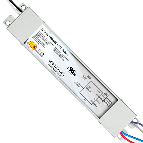 24V LED Driver Min/Max LEDWage 10-100W Driver Input 120-277V AC-A100V24H4.1 For ConstantVage Products Only 