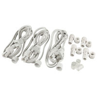 3/8 in. - Incandescent - Rope Light Accessory Kit - Includes (3) 6 ft. Power Cords, (4) Connectors, (3) End Caps - 2 Wire - FlexTec M1342