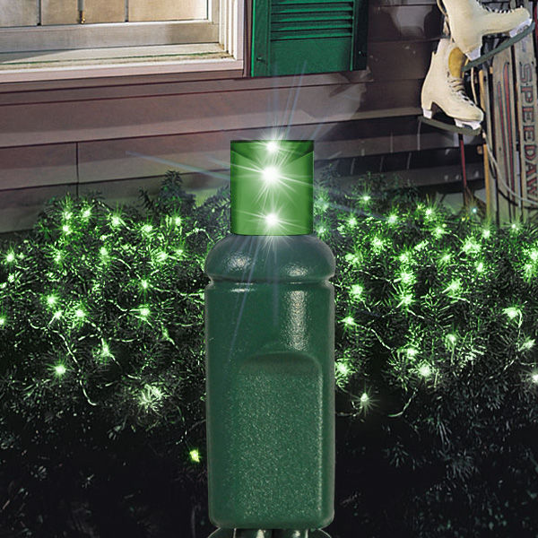 LED - Green Wide Angle Net Lights Image