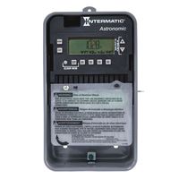 Electronic Astronomic Four Circuit Time Switch - Raintight Steel Case - Gray Finish - 120-277 Volt - Intermatic ET8415CR