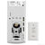 Lutron LRF2-OHLB-P-WH - 180 Deg. Wireless Occupancy/Vacancy Hallway Sensor