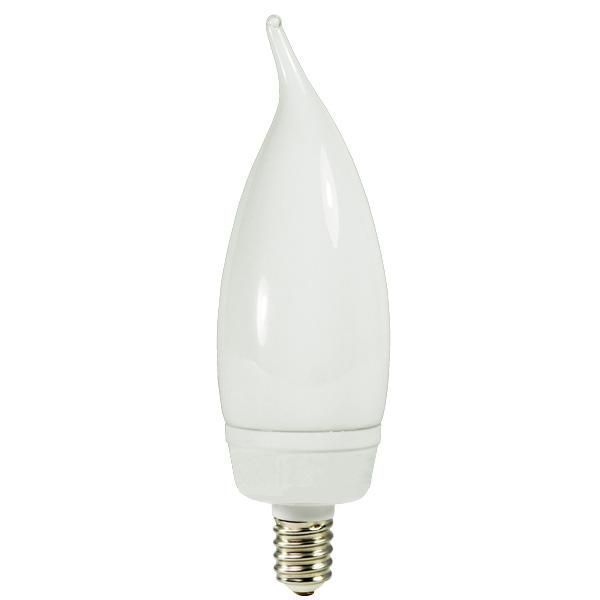 Flame Tip CCFL - 8 Watt - 40W Equal - 2400K Incandescent Warm White Image