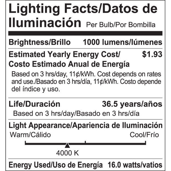 PAR38 - 16 Watt - 1000 Lumens Image