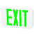 LED Exit Sign - Green Letters - Single or Double Face Thumbnail