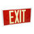 Single Face  - Photoluminescent Exit Sign - Red Thumbnail