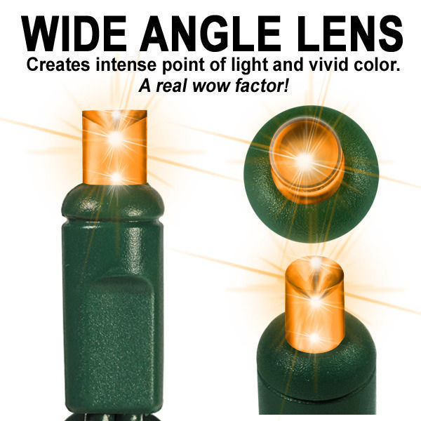 17 ft. Stringer - (50) Wide Angle LEDs - AMBER-ORANGE Image