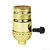 Medium Base Socket - 3 Way Turn Knob - Polished Brass Finish Thumbnail
