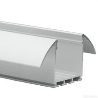6.56 ft. Anodized Aluminum LESTO Drywall Channel - For LED Tape Light and Strip Light - Klus B5551L